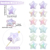 20Pcs UV Plating Acrylic Beads MACR-YW0004-23-3
