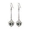 Glass Seed Beads Dangle Earrings EJEW-MZ00350-02-2