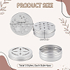   Aluminium Shallow Round Candle Tins AJEW-PH0011-67A-2