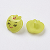 Acrylic Shank Buttons X-BUTT-E014-A-02-2