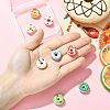 8Pcs 8 Colors Handmade Porcelain Enamel Beads PORC-FS0001-50-5