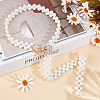1Pc Acrylic Pearl Braided Stretch Chain Belts AJEW-CP0008-12B-4
