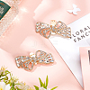 2Pcs Bowknot Alloy Rhinestone Shoe Decorations FIND-CP0002-28A-4