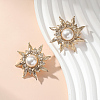 Sunflower Alloy Stud Earrings JU5633-3