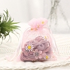Organza Flower Printed Jewellery Storage Pouches LS-PW-WG43216-14-1