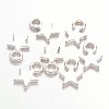 Tibetan Style Alloy Stamping Blank Tag Charms Pendants X-TIBEP-A123046-S-FF-1
