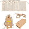  10Pcs Cotton Packing Pouches Drawstring Bags ABAG-NB0001-41B-1