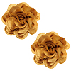 Flower Polyester Brooches JEWB-WH0039-56B-1