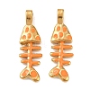 304 Stainless Steel Enamel Pendants STAS-C150-01D-02-1