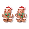 Christmas Opaque Resin Cabochons CRES-Z015-01B-1