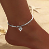 Heart Alloy Charm Anklets for Women FS-WGFFC1B-07-1