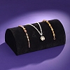 Velvet Necklace Half Round Display Stand PW-WG66283-02-1