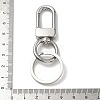 304 Stainless Steel Keychain Rings STAS-H238-02P-3