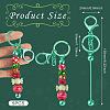 Spritewelry 5Pcs Alloy and Brass Bar Beadable Keychain for Jewelry Making DIY Crafts DIY-SW0001-16A-10