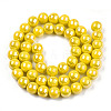 Electroplate Opaque Glass Beads Strands GLAA-T032-P8mm-AB08-3