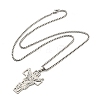 201 Stainless Steel Pendant Necklaces for Man NJEW-Q336-03D-P-5