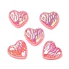 UV Plating Acrylic Cabochons OACR-H121-02G-1