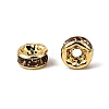 Brass Grade A Rhinestone Spacer Beads RSB034NF-05G-3