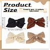 4Pcs 4 Colors Bowknot Polyester Alligator Hair Clips PHAR-LP0002-39-2
