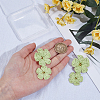 1 Pair Alloy Raffia Grass Stud Earrings EJEW-SP0001-19A-3