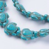 Synthetic Turquoise Beads Strands G-E456-35A-15x18mm-3
