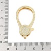 Brass Micro Pave Cubic Zirconia Lobster Claw Clasps KK-M311-28G-03-3