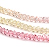 Transparent Painted Glass Beads Strands LS-DGLA-A034-T1mm-A09-4