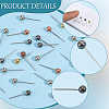 1Set 201 Stainless Steel Ball Head Pins DIY-SP0007-91M-5