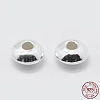 925 Sterling Silver Corrugated Spacer Beads STER-K171-43S-4