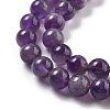 Natural Amethyst Beads Strands G-M445-8MM-01F-3