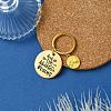 201 Stainless Steel & Alloy Enamel Keychain KEYC-YW00103-01-1
