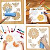 2Pcs 2 Styles PET Hollow Out Drawing Painting Stencils DIY-WH0416-0001-4