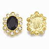 Alloy Acrylic Rhinestone Cabochons X-RB-T008-08G-2