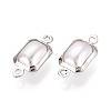 Brass ABS Imitation Pearl Connector Charms KK-N286-02C-P-2