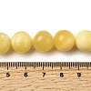 Natural Yellow Jade Beadd Strands G-A274-A01-12mm-5