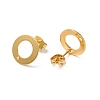 201 Stainless Steel Stud Earring Findings STAS-D244-23G-2