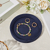 Solid Wood Covered with Velvet Jewelry Display Trays for Earrings Rings Necklaces Bracelets AJEW-WH20075-003B-3