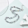 Natural Colorful Fluorite Chip Beaded Necklaces for Men Women NJEW-G159-01P-2