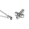 Stainless Steel Cross Pendant Urn Ashes Necklaces PW-WG49B9E-01-3