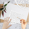 Acrylic Tie Dye Stencils Reusable Art Painting Template DIY-WH0429-005-4