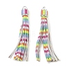 PU Leather Tassel Pendant Decorations FIND-K027-01P-01-1