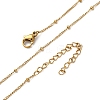 2MM 304 Stainless Steel Satellite Chain Necklaces NJEW-T016-24G-4