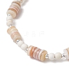 Synthetic Turquoise Beaded Stretch Bracelets BJEW-JB11911-02-4