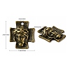 Tibetan Style Alloy Cross with Jesus Alloy Pendants for Easter Jewelry K0P62071-3