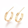 Brass Stud Earring Findings X-KK-T038-259G-2