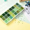 Green Series 600G 24 Colors K9 Glass Seed Beads SEED-JP0008-04-3mm-4