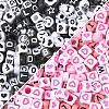 300Pcs 6 Styles Opaque Acrylic Enamel Beads MACR-YW0004-26-2
