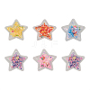 50Pcs 5 Colors Quicksand Sequin Plastic Cabochons KY-CJ0001-39-3