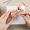 10 Styles Needle Felting Wool Roving DIY-GF0011-03-4