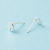 201 Stainless Steel Stud Earring Findings LS-X-STAS-P308-09A-S-3